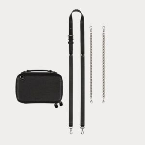 ♥ CAMERON BANDOLIER BAG SET ♥
Convertible Bag Without Case in Black/Silver